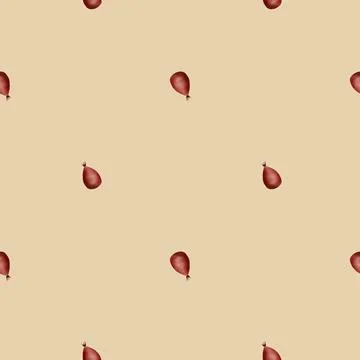 Seamless autumn pattern with rose hips.minimalistic pattern for printing on Stock Illustration