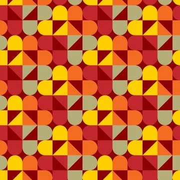 Seamless Autumn Retro Pattern Ilustración de archivo