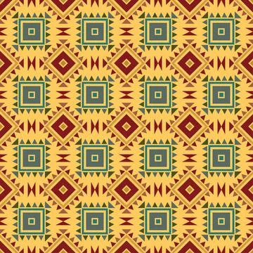 Seamless aztec pattern. ethic decorative illustration with geometric ornament イラスト素材