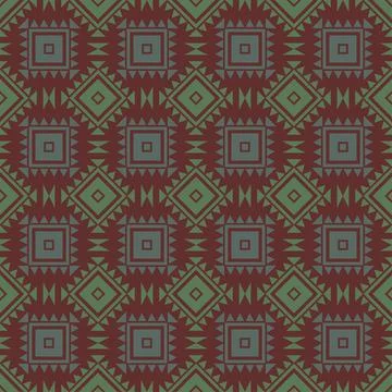Seamless aztec pattern. ethic decorative illustration with geometric ornament Stock Illustration