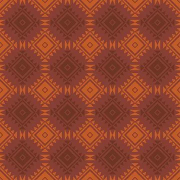 Seamless aztec pattern. ethic decorative illustration with geometric ornament Stock Illustration