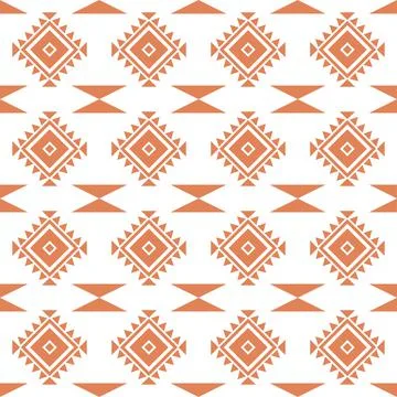 Seamless aztec pattern. ethic decorative illustration with geometric ornament Stock Illustration