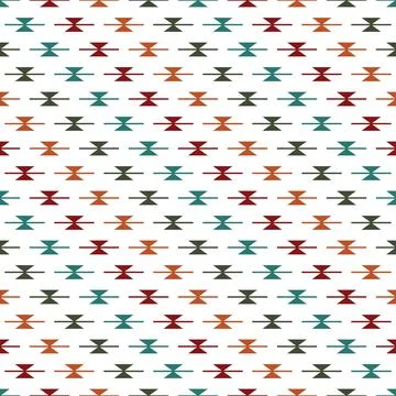 Seamless aztec pattern. ethic decorative illustration with geometric ornament Stock Illustration