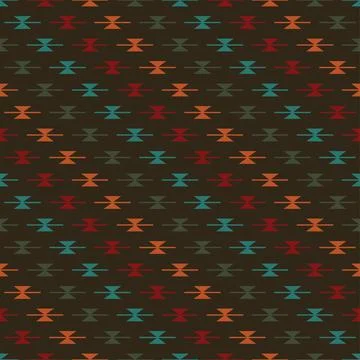 Seamless aztec pattern. ethic decorative illustration with geometric ornament Stock Illustration