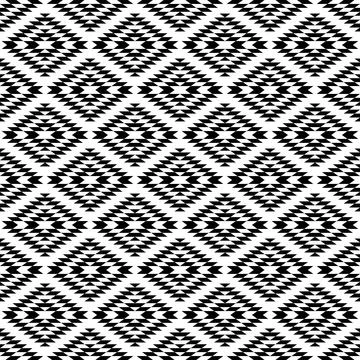 Seamless aztec pattern. ethic decorative illustration with geometric ornament Stock Illustration