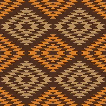 Seamless aztec pattern. ethic decorative illustration with geometric ornament Stock Illustration