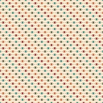 Seamless aztec pattern. ethic decorative illustration with geometric ornament Stock Illustration