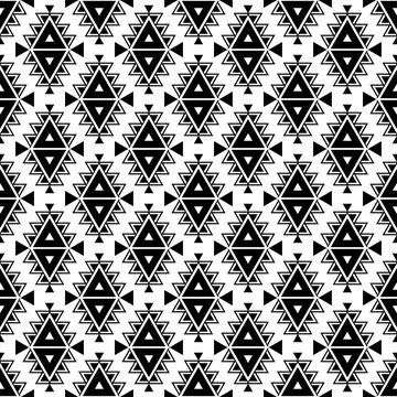 Seamless aztec pattern. ethic decorative illustration with geometric ornament Stock Illustration