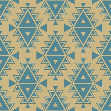 Seamless aztec pattern. ethic decorative illustration with geometric ornament Stock Illustration
