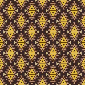 Seamless aztec pattern. ethic decorative illustration with geometric ornament Stock Illustration