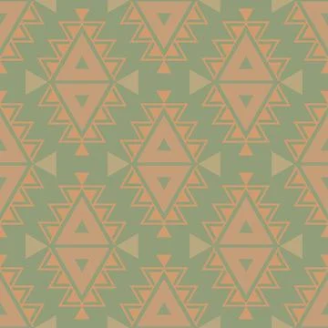 Seamless aztec pattern. ethic decorative illustration with geometric ornament Stock Illustration