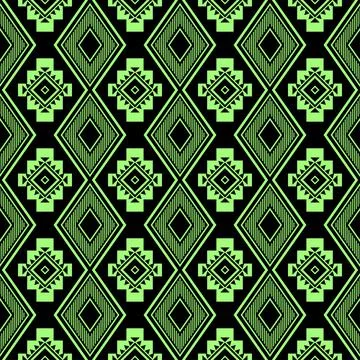 Seamless aztec pattern. ethic decorative illustration with geometric ornament Stock Illustration