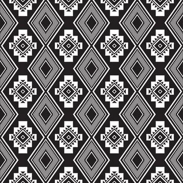 Seamless aztec pattern. ethic decorative illustration with geometric ornament Stock Illustration