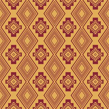 Seamless aztec pattern. ethic decorative illustration with geometric ornament Stock Illustration