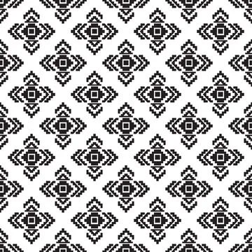 Seamless aztec pattern. ethic decorative illustration with geometric ornament Stock Illustration