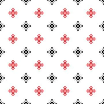 Seamless aztec pattern. ethic decorative illustration with geometric ornament Stock Illustration