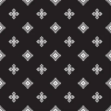 Seamless aztec pattern. ethic decorative illustration with geometric ornament Stock-Illustration