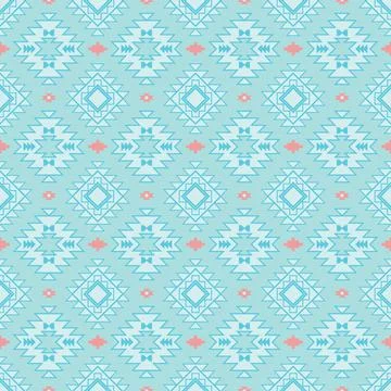 Seamless aztec pattern. ethic decorative illustration with geometric ornament Stock Illustration