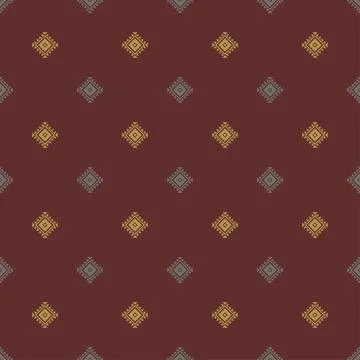 Seamless aztec pattern. ethic decorative illustration with geometric ornament Stock Illustration