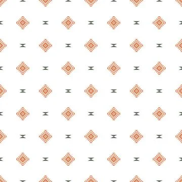 Seamless aztec pattern. ethic decorative illustration with geometric ornament Stock Illustration