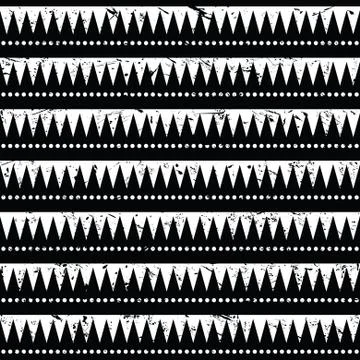 Seamless aztec tribal pattern- grunge, retro style Stock Illustration
