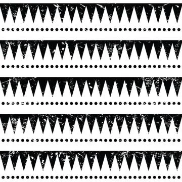 Seamless aztec tribal pattern - retro, grunge style Stock Illustration