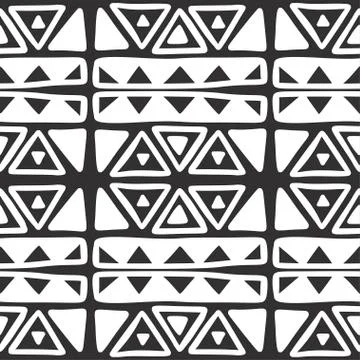 Seamless aztec vector pattern. Stock Illustration