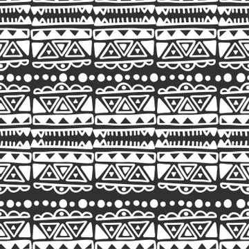 Seamless aztec vector pattern. Stock Illustration
