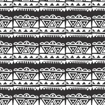 Seamless aztec vector pattern. Stock Illustration