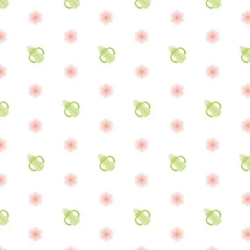 Seamless baby pattern. Feeding bottle Stock Illustration