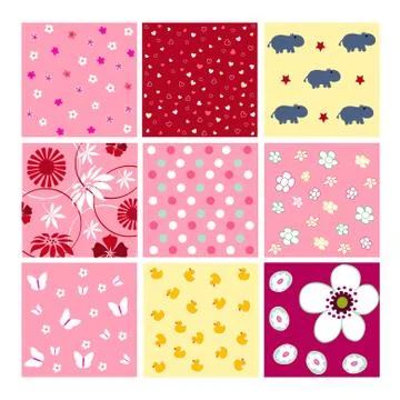 Seamless baby plaid pattern Stock Illustration