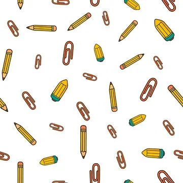 Seamless Back to School Pattern Collection Stock Illustration
