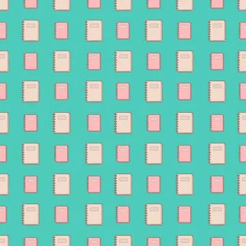 Seamless Back to School Pattern Collection Stock Illustration