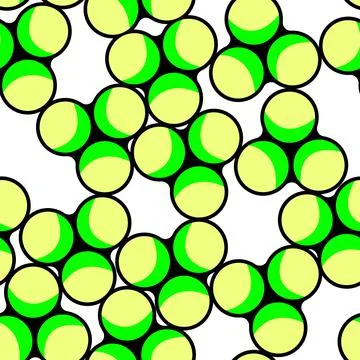 Seamless backdrop with chaotic circle shapes Stock Illustration