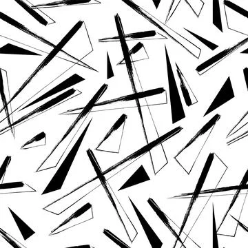 Seamless backdrop with grunge chaotic triangles Stock Illustration
