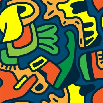 Seamless background with abstract creative pattern Stock-Illustration