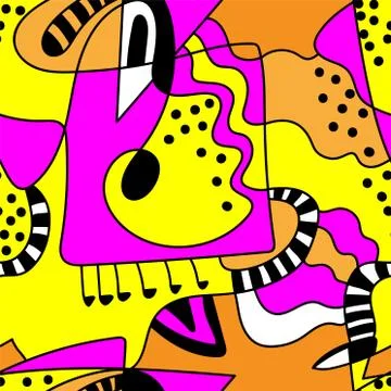 Seamless background with abstract creative pattern Stock Illustration