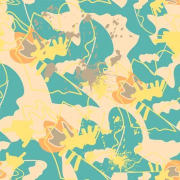 Seamless background with abstract creative pattern Stock Illustration