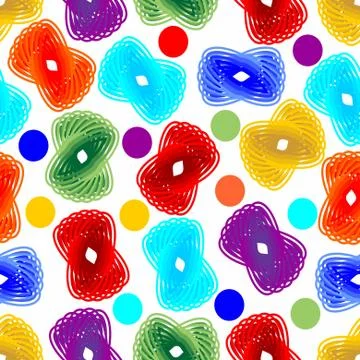 Seamless background with abstract elements Stock Illustration