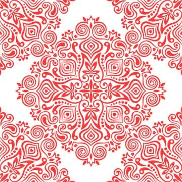 Seamless background with abstract ethnic pattern. Stock Illustration