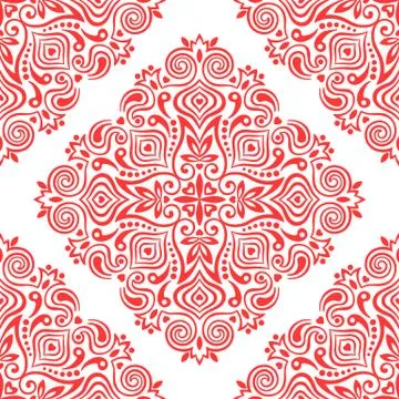 Seamless background with abstract ethnic pattern. Illustrazione stock
