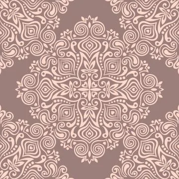 Seamless background with abstract ethnic pattern. Stock Illustration