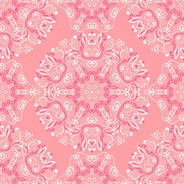 Seamless background with abstract ethnic pattern Stock Illustration