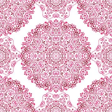 Seamless background with abstract ethnic pattern Illustrazione stock