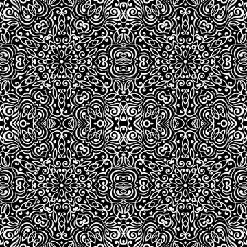 Seamless background with abstract ethnic pattern Stock Illustration