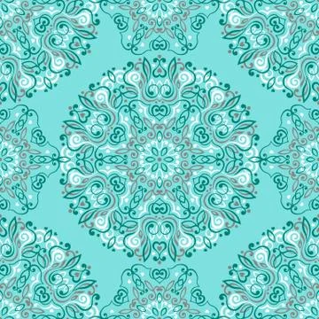 Seamless background with abstract ethnic pattern Illustrazione stock
