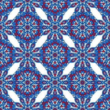 Seamless background with abstract ethnic pattern Stock Illustration