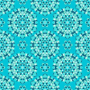 Seamless background with abstract ethnic pattern Stock Illustration