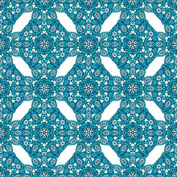 Seamless background with abstract ethnic pattern Stock Illustration