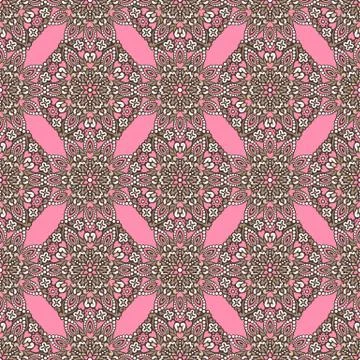 Seamless background with abstract ethnic pattern Illustrazione stock
